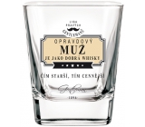 Nekupto League of Real Gentlemen Whiskyglas Ein echter Mann ist wie guter Whisky - Je älter, desto wertvoller 200 ml