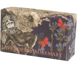 English Soap Lavender & Rosemary - Levandule a rozmarýn přírodní parfémované toaletní mýdlo s bambuckým máslem 240 g