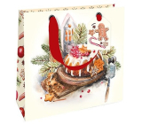 Nekupto Geschenkpapier Tasche Luxus 18 x 16 cm Weihnachtskuchen