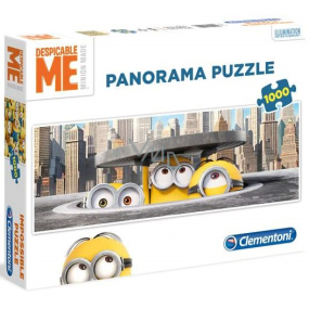 Clementoni Panoramatické puzzle Mimoni v New Yorku 1000 dílků, doporučený věk 9+